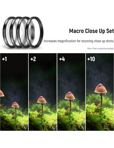 Kit de Lentes y Filtros NEEWER 52mm Gran Angular y Telefoto