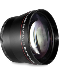 Kit de Accesorios para Cámaras 58mm - Lente Gran Angular 0.43x, Telefoto 2.2x, Filtros y Capucha 2