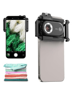 Lente de Microscopio APEXEL 100X para Smartphone con Luz LED