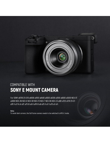 Lente Autofoco NEEWER LS-50 F2.8 para Cámaras Sony E Mount