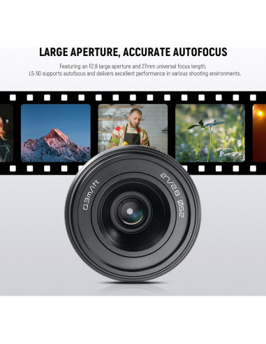 Lente Autofoco NEEWER LS-50 F2.8 para Cámaras Sony E Mount