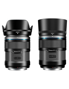 Juego de Lentes Autofoco SIRUI Sniper 16mm y 75mm F1.2