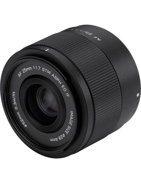 Lente VILTROX 25mm F1.7 Montura E Enfoque Automático