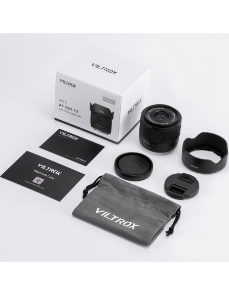 Lente VILTROX 25mm F1.7 Montura E Enfoque Automático