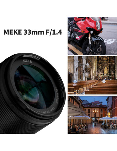 Lente Meike 33mm F1.4 Auto Enfoque para Cámaras Sony E