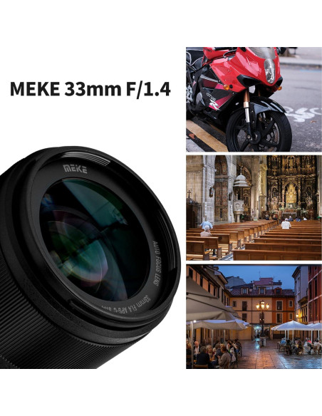Lente Meike 33mm F1.4 Auto Enfoque para Cámaras Sony E