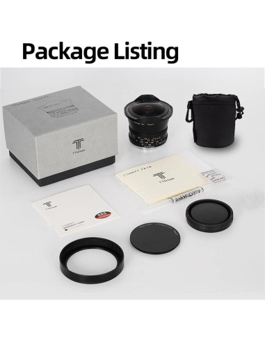 Lente Ojo de Pez TTArtisan 7.5mm F2 para Canon RF-Mount