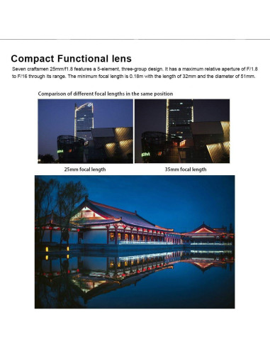 Lente Fijo 25mm F1.8 7artisans para Cámaras Sony E-Mount