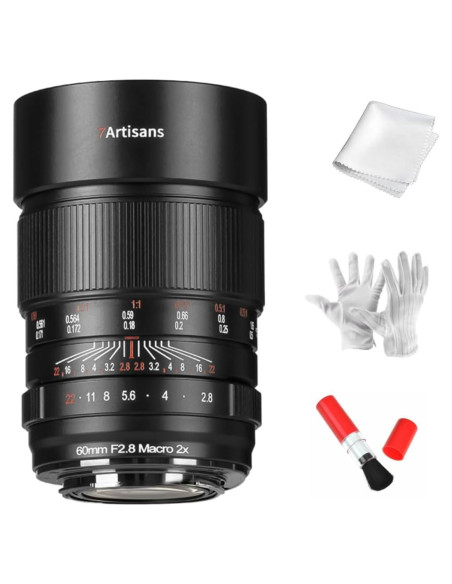 Lente Macro 60mm F2.8 2X 7ARTISANS para Cámaras Sony