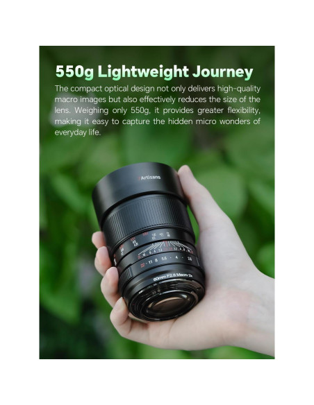 Lente Macro 60mm F2.8 2X 7ARTISANS para Cámaras Sony