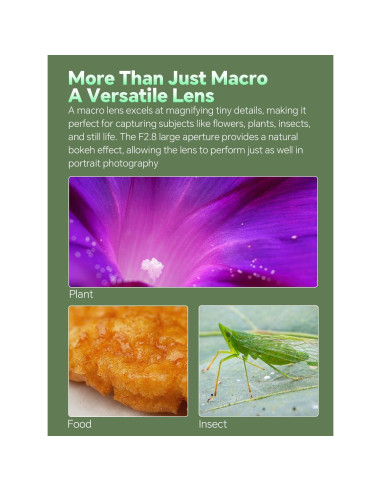 Lente Macro 60mm F2.8 2X 7ARTISANS para Cámaras Sony