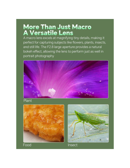 Lente Macro 60mm F2.8 2X 7ARTISANS para Cámaras Sony