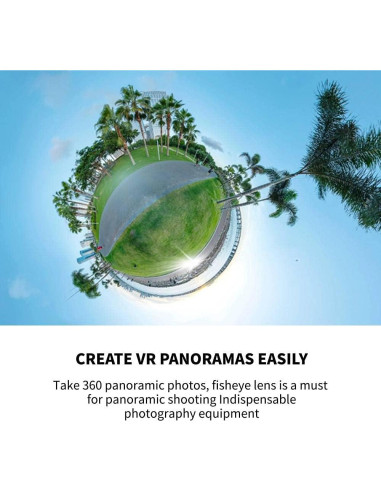 Lente Fisheye 7artisans 10mm F2.8 para Cámaras Sin Espejo