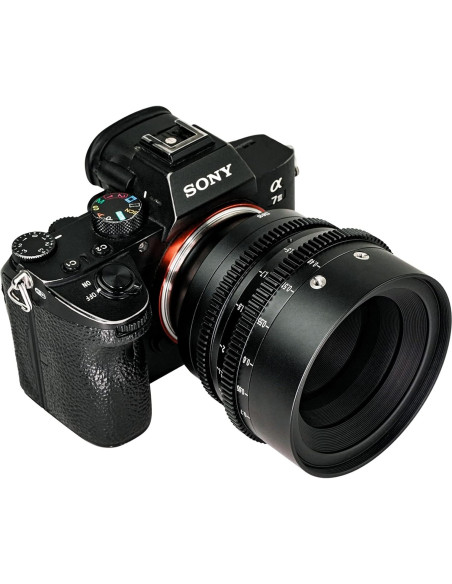 Lente de Cine 50mm T2.0 7artisans Montura E Sony Enfoque Manual Lente de Cine 50mm T2.0 7artisans Montura E Sony Enfoque Manual