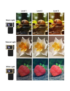 Lente Macro APEXEL con Luz LED y Batería Recargable 350mAh 2