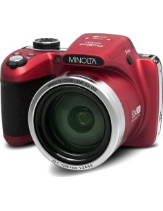 Cámara Digital Minolta MN53Z 16 MP 1080P FHD 53x Zoom Óptico Rojo 2