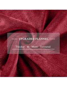 Manta Eléctrica COZYTY Completo Franela 6 Niveles Calor Burdeos 2