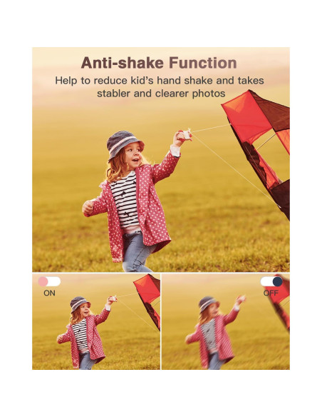 Cámara Digital Kenuo Rosa 36MP 1080P para Niños Compacta