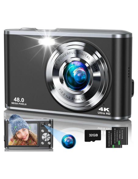Cámara Digital 4K Aasonida DC306 48MP Autofocus Dual Lentes Cámara Digital 4K Aasonida DC306 48MP Autofocus Dual Lentes