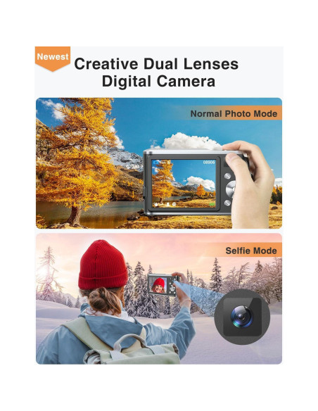 Cámara Digital 4K Aasonida DC306 48MP Autofocus Dual Lentes Cámara Digital 4K Aasonida DC306 48MP Autofocus Dual Lentes