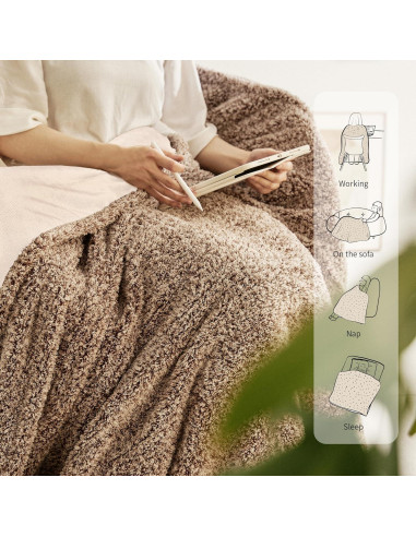 Manta Eléctrica Calentada Templewet 1,36 kg 5 Niveles 50x60 cm