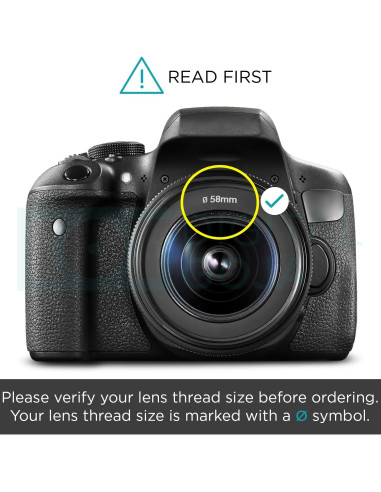 Parasol de Lente Altura Photo 58mm para Canon y Nikon