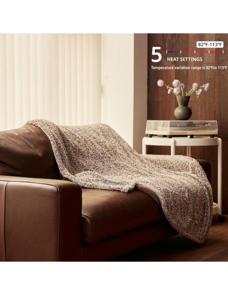 Manta Eléctrica Calentada Templewet 1,36 kg 5 Niveles 50x60 cm