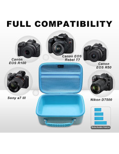 Funda de Cámara Canon EOS Rebel T7 R6 R5 R100 con Correa 2