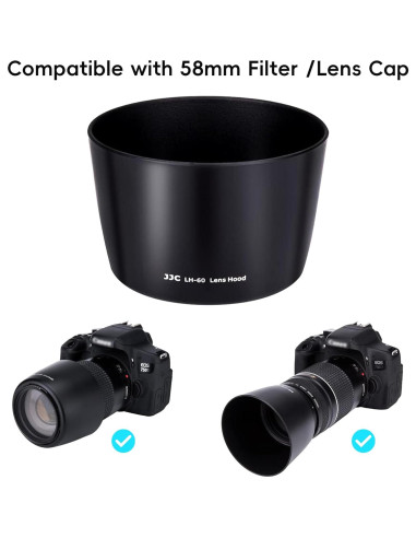 Sombreado de Lente Reversible Jinjiacheng para Canon EF 75-300mm