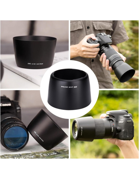 Sombreado de Lente Reversible Jinjiacheng para Canon EF 75-300mm