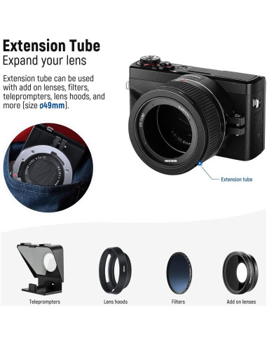 Lente Gran Angular 18mm y Macro 10x NEEWER para Canon G7X III