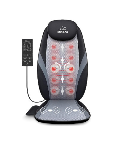 Cojín de Masaje Shiatsu Snailax con Calor y Vibración