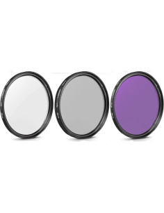 Juego de Filtros 55mm 7 Piezas para Cámara Sony Alpha 2