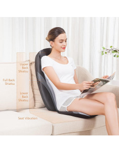 Cojín de Masaje Shiatsu Snailax con Calor y Vibración 2