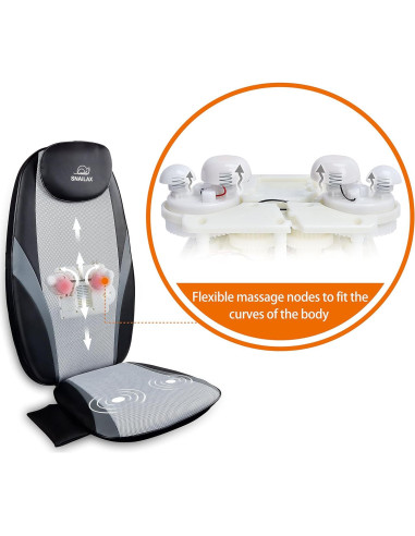 Cojín de Masaje Shiatsu Snailax con Calor y Vibración