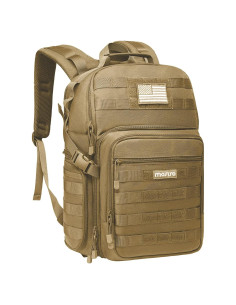 Mochila Táctica para Cámara MOSISO Caqui con Compartimento para Laptop