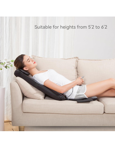 Cojín de Masaje Shiatsu Snailax con Calor y Vibración