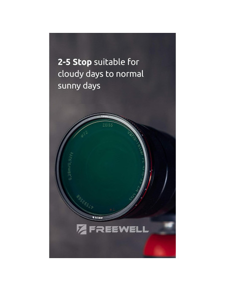 Filtro ND Variable Freewell 72mm 2-5 Paradas Dura