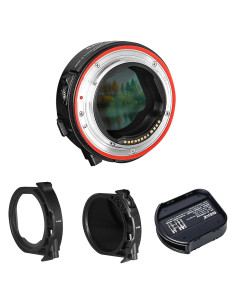 Adaptador Meike MK-EFTR-C con Filtros VND y UV para Canon