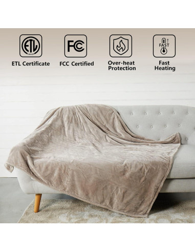 Manta Térmica Eléctrica Tefici 127x152 cm 3 Niveles Calor
