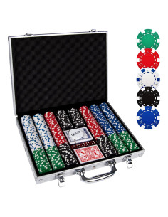 Set de Fichas de Póker Comie 500PCS con Estuche Aluminio