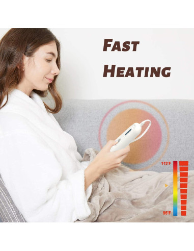 Manta Térmica Eléctrica Tefici 127x152 cm 3 Niveles Calor