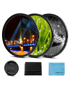 Juego de Filtros Estrella 55mm X-SweetDream 3 Piezas + Tapa