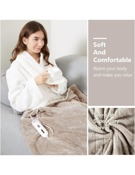 Manta Térmica Eléctrica Tefici 127x152 cm 3 Niveles Calor