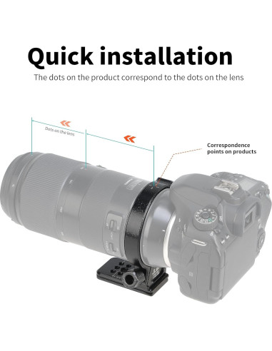 Anillo de Montaje en Trípode Hersmay para Lentes Tamron