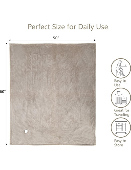 Manta Térmica Eléctrica Tefici 127x152 cm 3 Niveles Calor