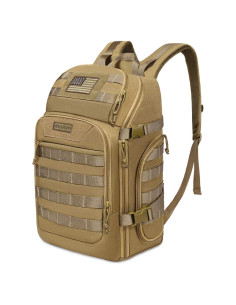 Mochila Táctica Militar Mosiso 30L Caqui con USB