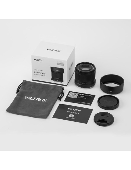 Lente VILTROX 50mm f2.0 Montura Z para Nikon Z5 Z6 Z7