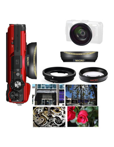 Lente Gran Angular 0.43X + Macro para Olympus Tough TG7