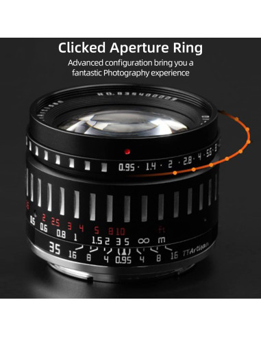 Lente Fijo Manual TTArtisan 35mm F0.95 para Cámaras Sony E